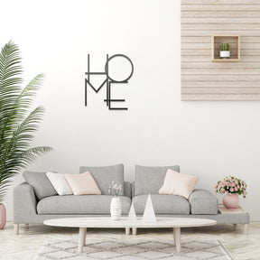 Mesi Home Wanddeko in modernem Wohnzimmer mit Holzoptik und grauem Sofa
